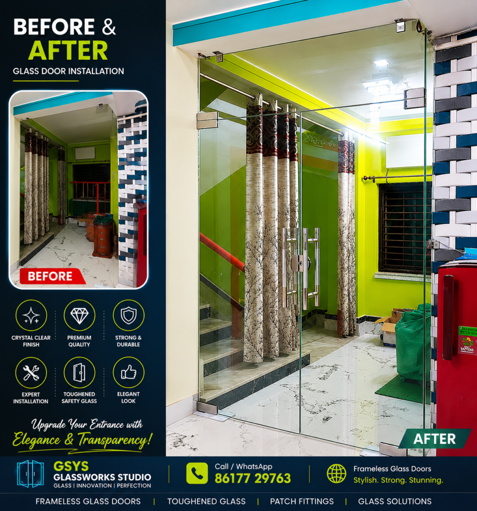 Frameless Glass Partition