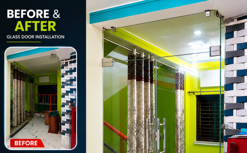 Frameless Glass Partition